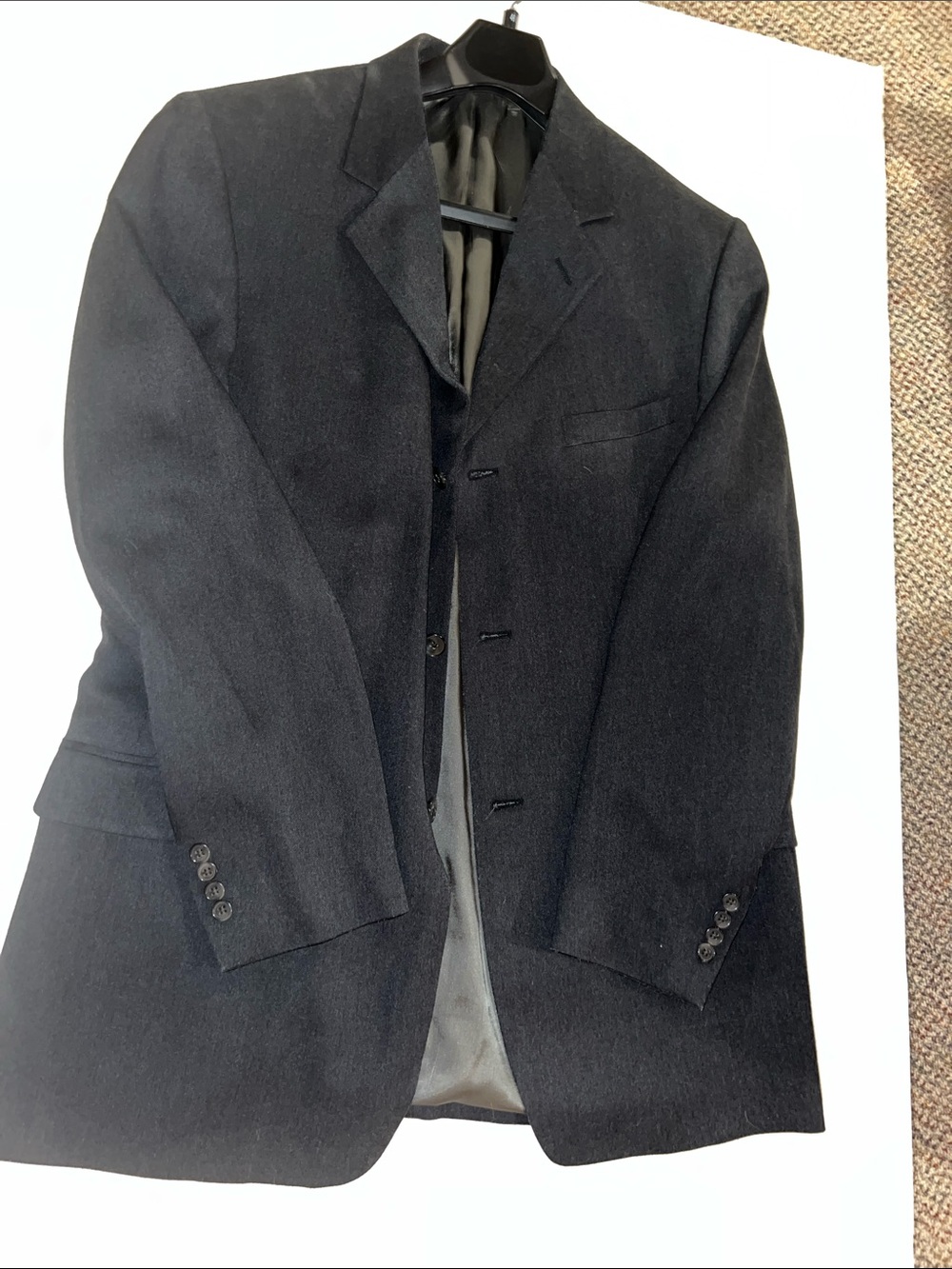 Perry Ellis Black Wool Suit Jacket